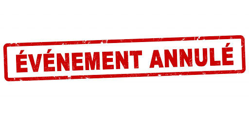 evenement annulé